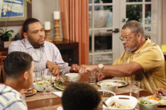 Anthony Anderson and Laurence Fishburne in Black-ish