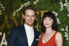 Sam Heughan and Caitriona Balfe at Starz Hosts 'Outlander' FYC Special Screening And Panel
