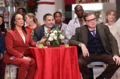 S. Epatha Merkerson as Sharon Goodwin, Oliver Platt as Daniel Charles in Chicago Med - Season 7, 'Secret Santa Has A Gift For You'