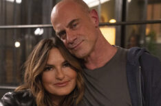 Mariska Hargitay and Christopher Meloni on Law & Order: SVU