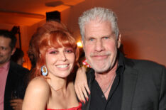 Natasha Lyonne and Ron Perlman at Poker Face premiere