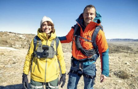 Tatiana Maslany and Bear Grylls in 'Running Wild with Bear Grylls: The Challenge'