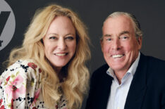 Virginia Madsen and John McGinley of 'Holidazed' at TV Insider's studio at Summer TCA 2024