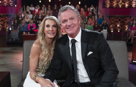 Joan Vassos and Chock Chapple during 'The Golden Bachelorette' finale