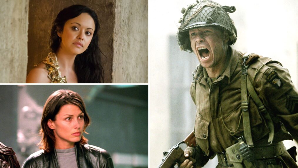 Marisa Ramirez as Melitta in 'Spartacus: Gods of the Arena,' Donnie Wahlberg as Carwood Lipton in 'Band of Brothers,' and Bridget Moynahan as Susan Calvin in 'I, Robot'