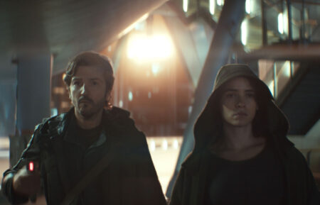 Andor (Diego Luna) and Bix Caleen (Adria Arjona) in 'Andor' Season 2