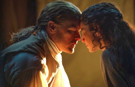 Sam Heughan and Caitriona Balfe in 'Outlander'