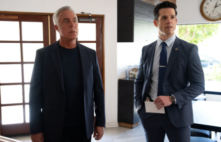 Harry Bosch (Titus Welliver) and Det. Perry Lopez (Miles Gaston Villanueva) in BOSCH: LEGACY