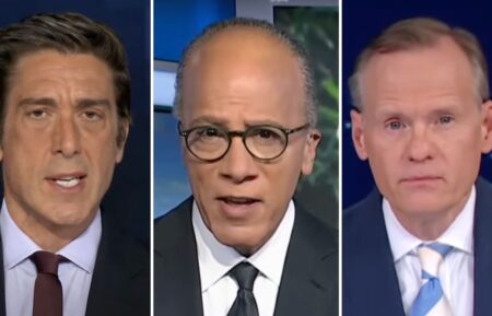 David Muir, Lester Holt and John Dickerson