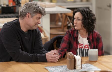 Jay R. Ferguson and Sara Gilbert in 'The Conners' Series finale