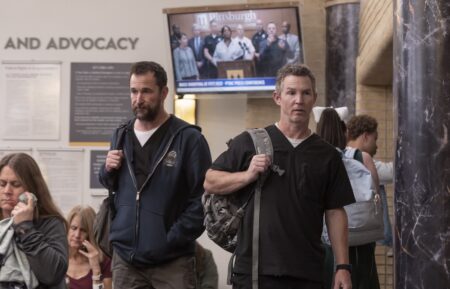 Noah Wyle as Robby, Shawn Hatosy as Abbot — 'The Pitt' Season 1 Finale