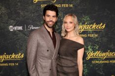 Steven Krueger and Candice King attend the 'Yellowjackets' S3 Global Premiere